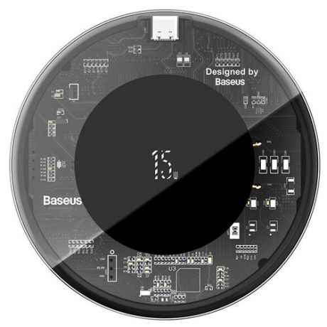 Беспроводное зарядное устройство Baseus Simple, 15 Вт, прозрачная