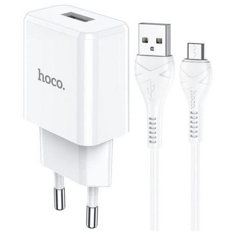 Сетевое зарядное устройство Micro USB 2,1A HOCO N9 белое