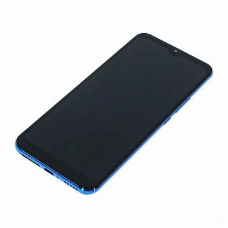 Дисплей для Xiaomi Mi 10 Lite (в сборе с тачскрином) в рамке, синий, premium