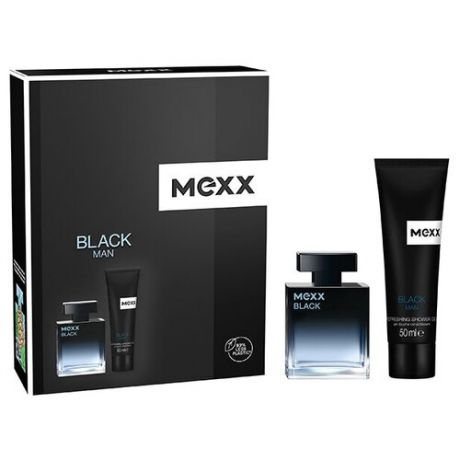 Mexx Мужской Black Man Набор: туалетная вода 30мл, гель для душа 50мл