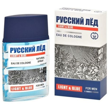 Одеколон мужской русский ЛЁД LIGHT & BLUE, 60 мл