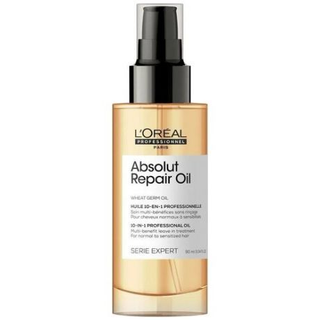 Loreal Absolut Repair Oil - Масло 10 в 1 для восстановления поврежденных волос 90 мл