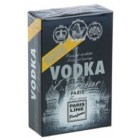 Туалетная вода Vodka Extreme Intense Perfume, мужская, 100 мл