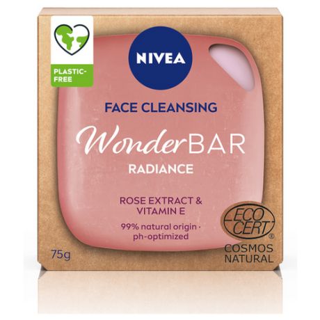 Nivea мыло для умывания WonderBAR Radiance, 75 г