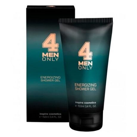 INSPIRA 4 Men Only: Тонизирующий очищающий гель для волос и тела (Energizing Hair & Body Wash), 150 мл