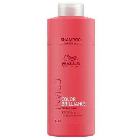 Wella Invigo Color Brilliance - Шампунь для защиты цвета окрашенных нормальных и тонких волос 1000 мл