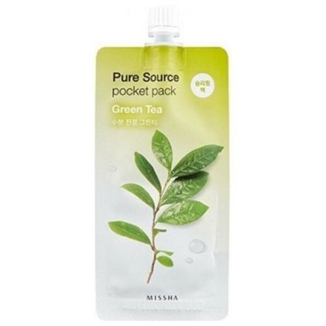Маска для лица MISSHA Pure Source Pocket Pack Green Tea, 10 мл