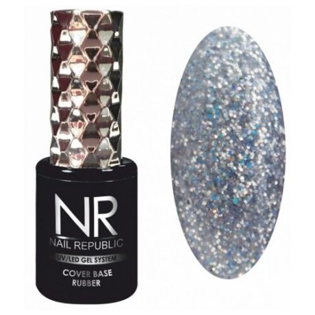 Nail Republic Базовое покрытие Cover Base Rubber Stone crumb, №50, 10 мл