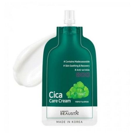 Крем для лица BEAUSTA Cica Care Cream с центеллой, восстанавливающий, 15 мл
