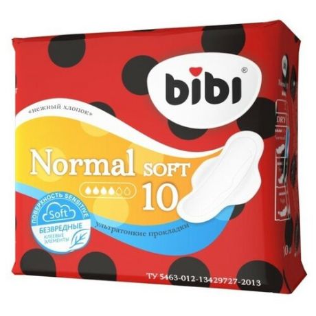 Прокладки «BiBi» Normal Soft, 10 шт