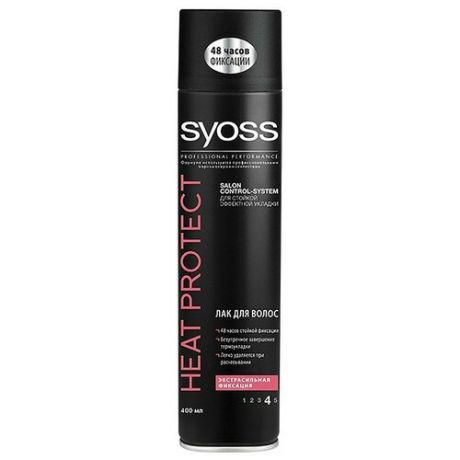 Syoss Лак для волос Heat protect, экстрасильная фиксация, 250 мл, 1шт (2 штуки)