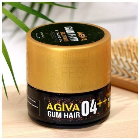 Гель для укладки волос AGIVA Hair Gum Gold Power 04++, золотой, 200 мл