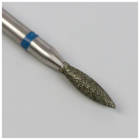 Фреза алмазная для маникюра «Пламя», средняя зернистость, 1,8 × 8 мм