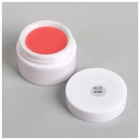 Fiber Gel для наращивания ногтей, камуфлирующий, 15 гр, цвет прозрачно-розовый