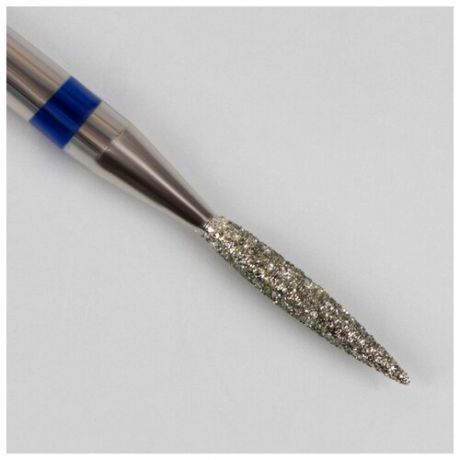 Фреза алмазная для маникюра «Пламя», средняя зернистость, 1,6 × 10 мм