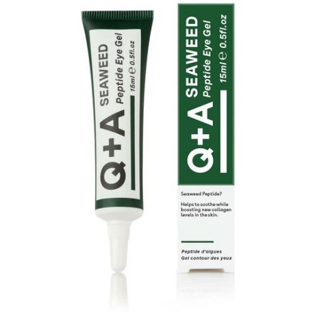 Q+A Seaweed Peptide Eye Gel, 15 ml / Гель для области вокруг глаз, 15 ml