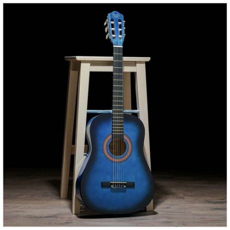 Гитара классическая, цвет синий, 97см,