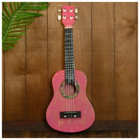 Гитара-укулеле "Красное влечение", 55х20х6 см, микс