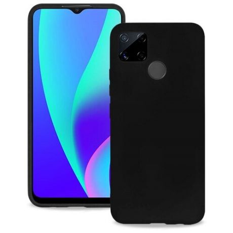 Чехол для Realme C25 (Реалми С25 / Риалми с 25) противоударный матовый, Темно- Синий