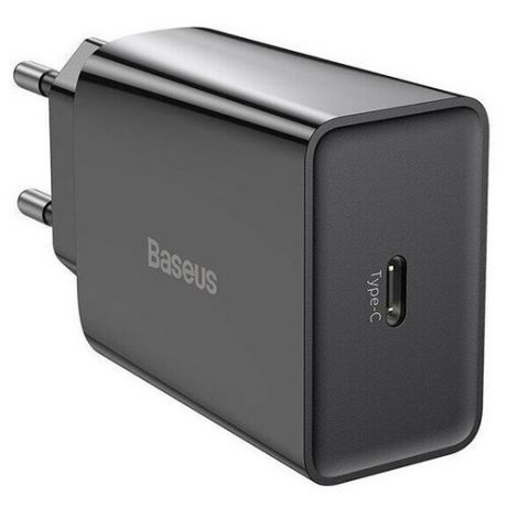 Зарядное устройство BASEUS Speed Mini USB- C, 3A, черный, 20W