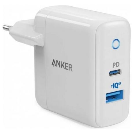 Сетевое зарядное устройство Anker A2626 Power Port PD+ 2 33W "быстрая зарядка", белый