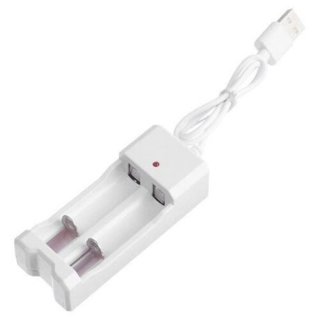 Зарядное устройство для аккумуляторов АА и ААА, UC-26, USB, ток заряда 250 мА, белое