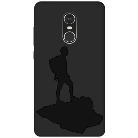 Матовый чехол Snowboarding для Xiaomi Redmi Note 4 / Сяоми Редми Ноут 4 с эффектом блика черный