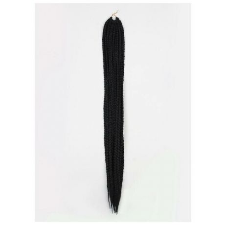 Афрокосы, 60 см, 15 прядей (CE), цвет чёрный