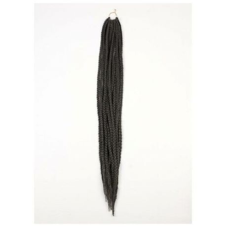 Афрокосы, 60 см, 15 прядей (CE), цвет тёмно-серый