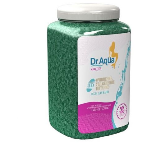 Dr. Aqua Соль для ванн 3D Очищение, увлажнение, питание, 750 г