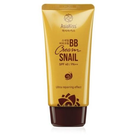 Asiakiss BB cream Snail, SPF 40, 60 мл, оттенок: натуральный