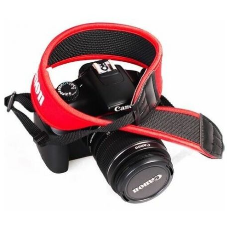 Ремень Matin M-6730 для фотоаппаратов Canon, неопреновый красный
