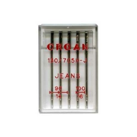 Набор игл для бытовых швейных машин "Organ Needles", ассорти, №90-100, 5 штук, арт. 130/705H-J