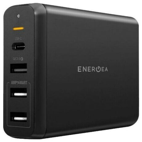 Сетевое зарядное устройство EnergEA PowerHub 4PD+ 75W (USB-C PD60, USB QC3.0, 2USB 2.4), цвет Серый (PH-4PDQ-75W-EU)