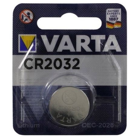 Батарейка CR2032 литиевая VARTA CR2032 3V 1 шт