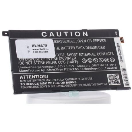 Аккумуляторная батарея iBatt 2300mAh для Sony Ericsson Xperia Z1 Mini, M51w, Xperia Z1 Compact LTE, Xperia Z1f, SO-02F