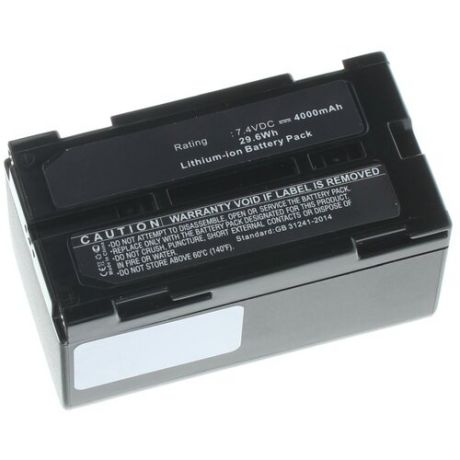 Аккумуляторная батарея iBatt 4000mAh для Canon UC-X2, для Hitachi VM-E340E, для Panasonic NV-DS1EN, NV-DX100EN, NV-DS5EN