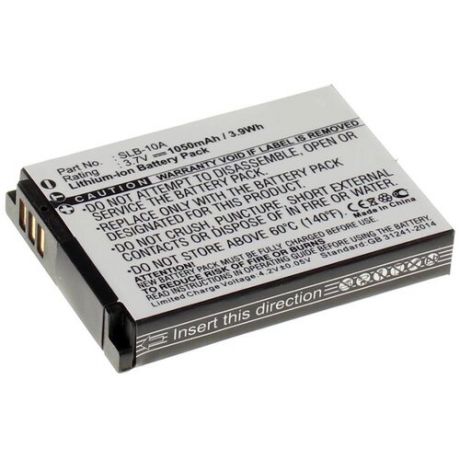 Аккумуляторная батарея iBatt 1050mAh для Samsung WB850, Digimax L100, Digimax L110, Digimax M100, WB201F, WB710