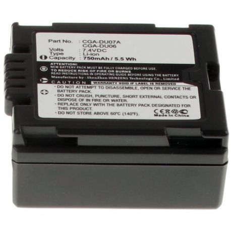 Аккумуляторная батарея iBatt 750mAh для Panasonic PV-GS31, NV-GS21, NV-GS44, PV-GS200, PV-GS400