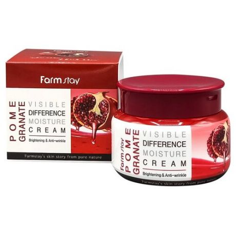 Увлажняющий крем для лица FarmStay Visible Difference Moisture Cream Pomegranate 100 гр.