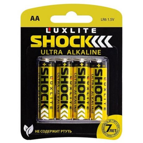 Батарейка AA - Luxlite Shock Gold (4 штуки) 07761