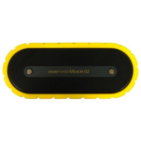 Портативная акустика RoverMedia Miracle 02, 6 Вт, черный / желтый