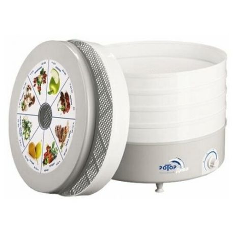 Ротор Сушилка для овощей и фруктов Ротор Дива СШ-007-06 белый серый