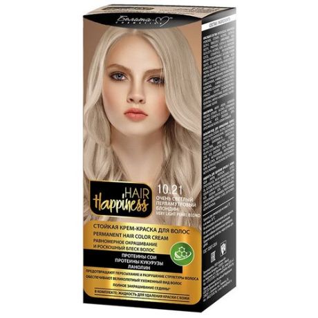 Белита-М Hair Happiness крем-краска для волос, 6.25 перламутровый темно-русый
