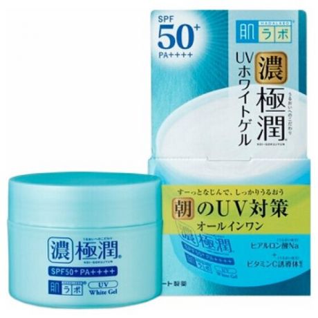 Rohto HADALABO Koi-Gokujyun UV White Gel SPF50+ PA Солнцезащитный гиалуроновый гель SPF50+ PA++++ 90 гр.