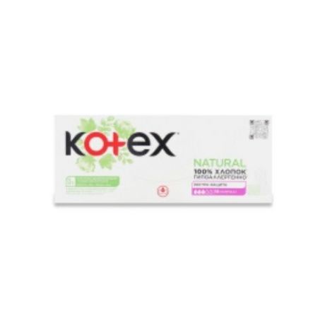 Прокладки ежедневные Kotex "Natural", нормал+, 20 штук