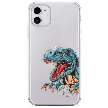 Силиконовый чехол "Динозавр T Rex" на Apple iPhone 11 / Айфон 11