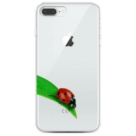 Силиконовый чехол "Огненный жук- скарабей" на Apple iPhone 7 Plus / Айфон 7 Плюс