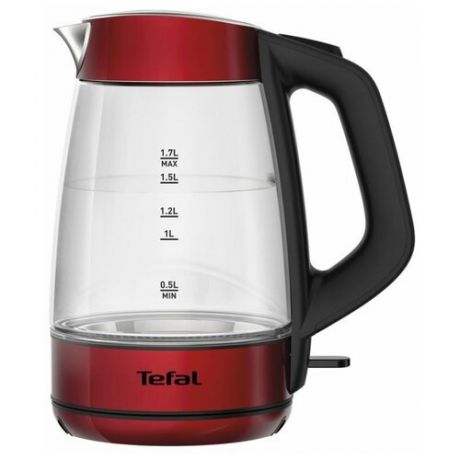 Чайник Tefal KI 5205 Glass Kettle, красный