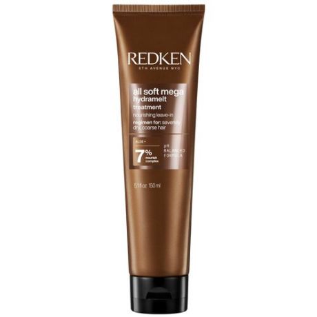 Redken All Soft Mega Hydramelt Leave-in - Сыворотка гидрамелт для питания и смягчения очень сухих и ломких волос 150мл